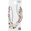 Clearance Gifi Bracelet 2 rangs pampilles dorées et perles avec mot LOVE multicolore