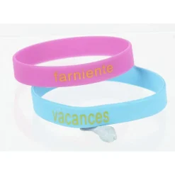 Hot Gifi Bracelet silicone design humeur x2
