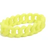 Sale Gifi Bracelet silicone effet chaîne jaune