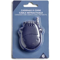 Outlet Gifi Cadenas à code avec câble rétractable