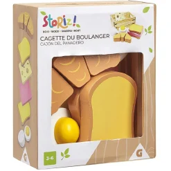 Gifi Jeux D'Imagination Et D'Imitation<Cagette dinette en bois 7 pièces