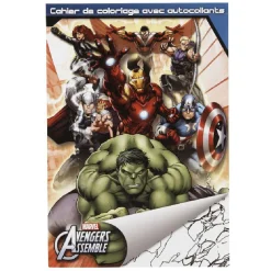 Gifi Cahier de coloriage A5 avec autocollants Avengers
