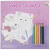 Cahier de coloriage avec crayons de couleurs*Gifi Discount