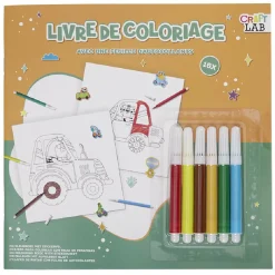 Cahier de coloriage avec feutres*Gifi Discount