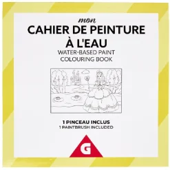 Cahier de peinture à l'eau - 6 couleurs et 1 pinceau*Gifi Outlet