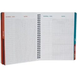 Cahier de texte à spirales rayures*Gifi Hot