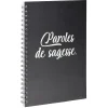 Cahier inscription Paroles de sagesse A4 noir 184 pages*Gifi Hot