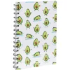 Cahier à spirale motif avocat sportif format A5 blanc vert 160 pages*Gifi Discount