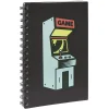 Cahier à spirale motif jeu arcade rétro format A5 noir 160 pages*Gifi Outlet