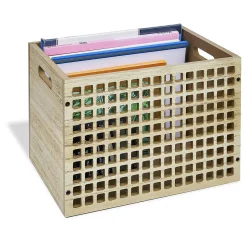 Caisse de rangement en bois 35x24xH25cm*Gifi Best