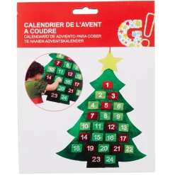Gifi Calendrier de l'avent sapin feutrine à coudre