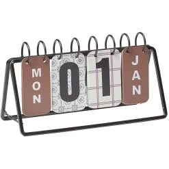 Gifi Calendrier perpétuel en métal