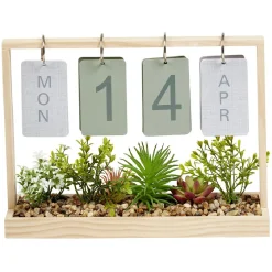 Gifi Calendrier perpétuel jardinière en bois