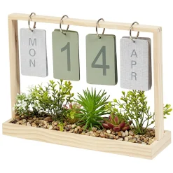 Gifi Calendrier perpétuel jardinière en bois