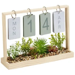 Gifi Calendrier perpétuel jardinière en bois