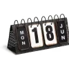 Gifi Calendrier perpétuel style industriel métal et bois