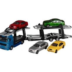 Gifi Jeux D'Imagination Et D'Imitation<Camion transporteur et 4 voitures