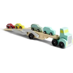 Gifi Eveil<Camion transporteur 4 voitures en bois