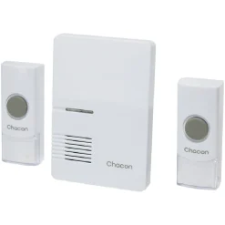 Carillon sans fil + 2 boutons poussoir 300m blanc*Gifi Best