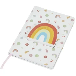 Carnet avec bloc-notes arc-en-ciel 80 feuilles*Gifi Clearance