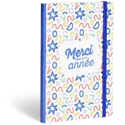 Carnet 80 pages format A5 Merci pour cette année - 4 modèles*Gifi Sale