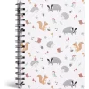 Carnet spirale A5 à lignes thème animaux forêt 160 pages*Gifi Outlet