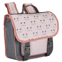 Clearance Gifi Cartable maternelle design chat rose gris