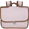 Best Gifi Cartable maternelle rose avec liseré marron