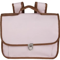 Best Gifi Cartable maternelle rose avec liseré marron