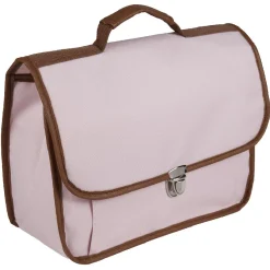 Best Gifi Cartable maternelle rose avec liseré marron