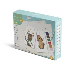 Gifi Carte de Noël x20 avec peinture à l'eau
