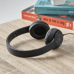 Casque bluetooth pliable noir*Gifi Clearance