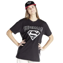 Hot Gifi Casquette Superman coton noir et rouge