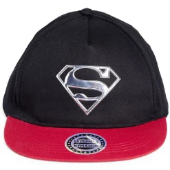 Hot Gifi Casquette Superman coton noir et rouge