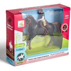 Sale Gifi Cavalier avec cheval noir