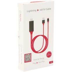 Câble de connexion 3en1 lightning HDMI USB 2m*Gifi New