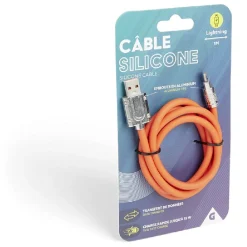 Câble lightning 1m en silicone*Gifi Outlet