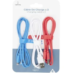 Câble lightning 1 m x3*Gifi New