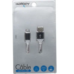 Câble lumineux compatible smartphone Android*Gifi Outlet
