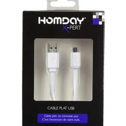 Câble plat USB*Gifi Outlet