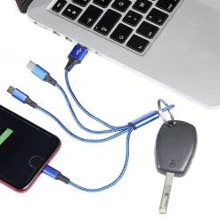 Câble USB 3 en 1 porte clés*Gifi Sale