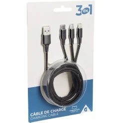 Câble USB magnétique 3 en 1*Gifi Best