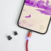 Câble USB magnétique 3en1 USB-C microUSB lightning 1m*Gifi New