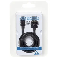Câble USB vers micro USB plastique PP Noir charge rapide*Gifi