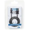 Câble USB vers USB C métal Noir charge rapide*Gifi Outlet