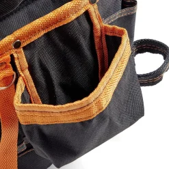 Sale Gifi Ceinture porte-outils 7 poches polyester noir et orange