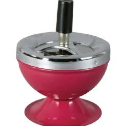 Cendrier poussoir rose fuchsia*Gifi Best