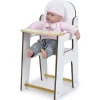 Gifi Jeux D'Imagination Et D'Imitation<Chaise haute en bois pour poupon