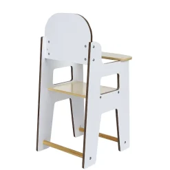 Gifi Jeux D'Imagination Et D'Imitation<Chaise haute en bois pour poupon