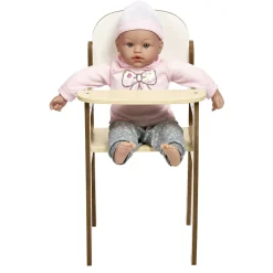 Gifi Jeux D'Imagination Et D'Imitation<Chaise haute en bois pour poupon